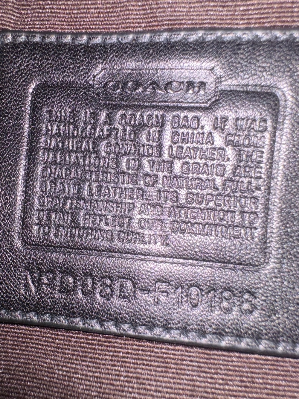 Coach SoHo Brown Leather Shoulder Bag (F10188) with Matching ID Card Holder - Picture 8 of 12